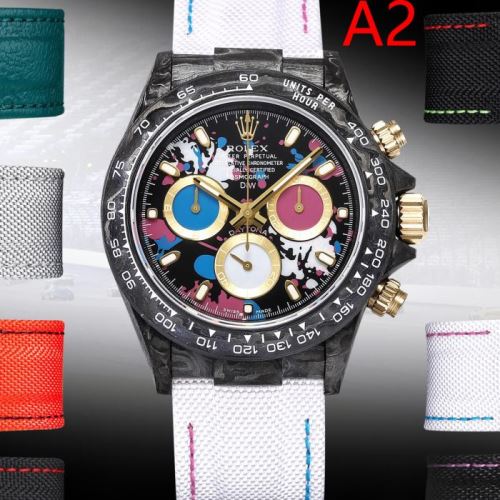 牛革布地ベルト 2021秋冬 ロレックス ROLEX 9色可選 サファイヤクリスタル風防 6針クロノグラフ 風合いが出る ROLEXコピー ブランド