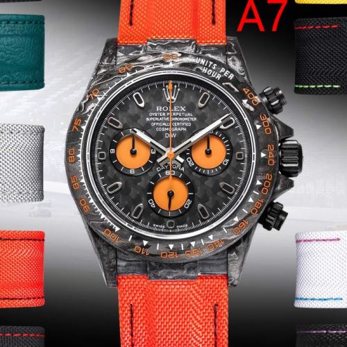 牛革布地ベルト 2021秋冬 ロレックス ROLEX 9色可選 サファイヤクリスタル風防 6針クロノグラフ 風合いが出る ROLEXコピー ブランド