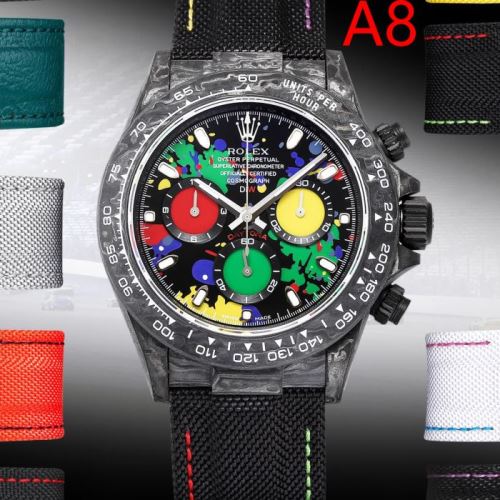 牛革布地ベルト 2021秋冬 ロレックス ROLEX 9色可選 サファイヤクリスタル風防 6針クロノグラフ 風合いが出る ROLEXコピー ブランド