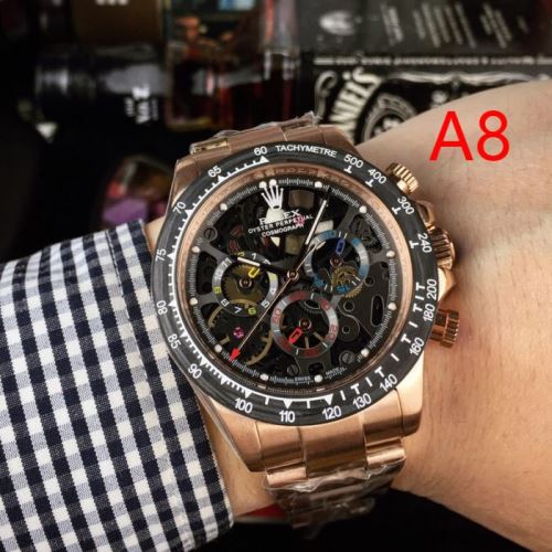 2021秋冬 ロレックス ROLEX 透かし彫りムーブメント 先行販売 上級水晶ガラス 夜光効果 限定セール 8色可選 ROLEXスーパーコピー