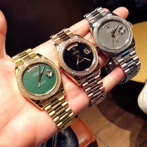 メッキ18K金 カレンダー機能付き 豊富なサイズ ROLEXスーパーコピー 2021秋冬 ロレックス ROLEX サファイヤクリスタル風防 3色可選