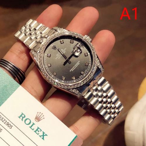 2021秋冬 ロレックス ROLEX 4色可選 ステンレス ダイヤ付き時計ケース カレンダー機能付き 希少価値大！ロレックススーパーコピー