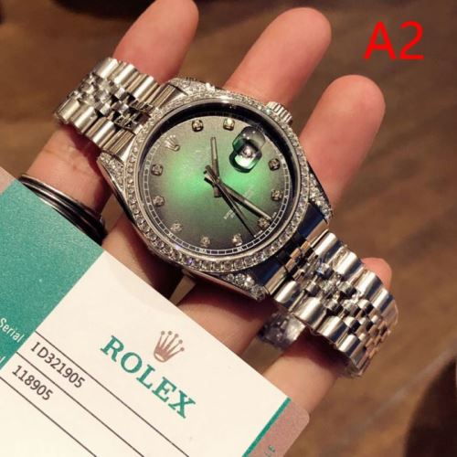 2021秋冬 ロレックス ROLEX 4色可選 ステンレス ダイヤ付き時計ケース カレンダー機能付き 希少価値大！ロレックススーパーコピー