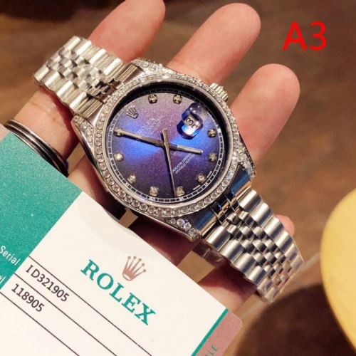 2021秋冬 ロレックス ROLEX 4色可選 ステンレス ダイヤ付き時計ケース カレンダー機能付き 希少価値大！ロレックススーパーコピー