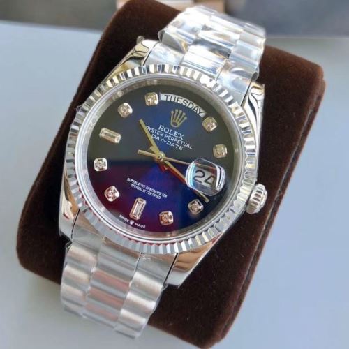 機械式 サファイヤクリスタル風防  2021秋冬 ロレックス ROLEX ステンレス カレンダー機能付き 3色可選 高級感ある ロレックスコピー ブランド