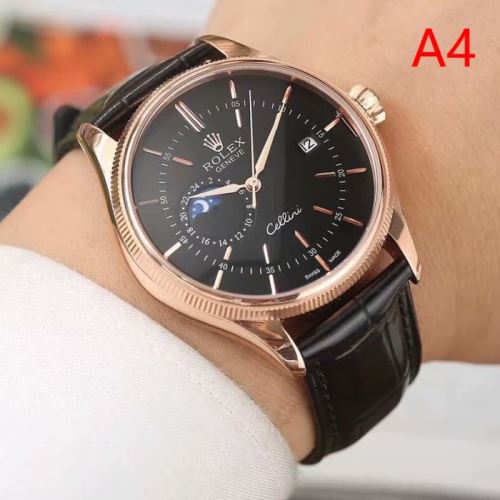 カレンダー機能付き 生活防水 人気新品★超特価★ 2021秋冬 ロレックス ROLEX 4色可選 牛革布地ベルト コーティングガラス ロレックス偽物ブランド