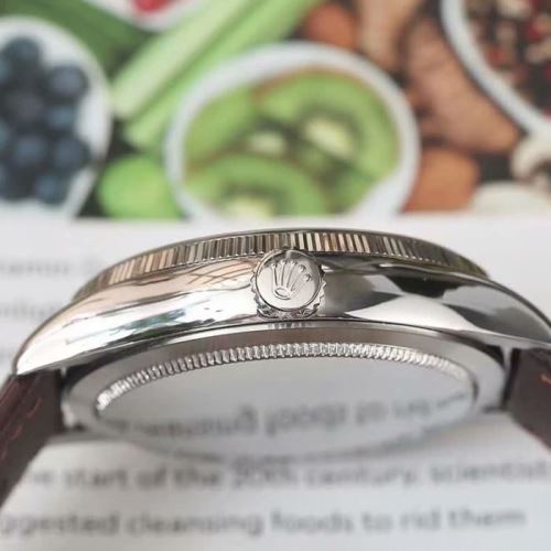 カレンダー機能付き 生活防水 人気新品★超特価★ 2021秋冬 ロレックス ROLEX 4色可選 牛革布地ベルト コーティングガラス ロレックス偽物ブランド