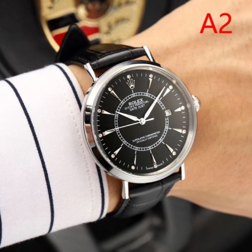 4色可選 カレンダー機能付き 2021秋冬 ロレックス ROLEX コーティング高密度鏡面 牛革布地ベルト 上品上質 ロレックスブランドスーパーコピー