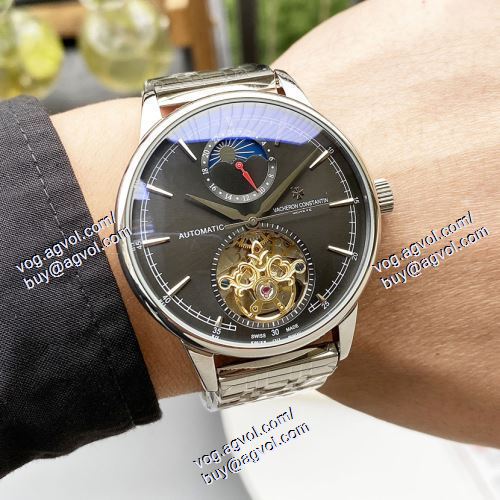 2021春夏 メンズ 腕時計 人気商品 4色可選 ヴァシュロン コンスタンタン偽物ブランド Vacheron Constantin 42*13mm 機械式（自動巻き）ムーブメント ミネラルガラス 星辰月相显示 メンズ時計人気コピー スーパーコピー時計