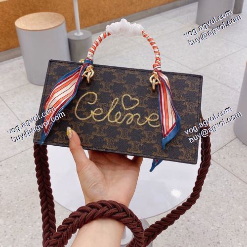  2021春夏 CELINEブランド コピー 2色可選 セリーヌ CELINE 欧米韓流/雑誌 ハンドバッグ 斜め掛けバッグ ショルダーバッグ