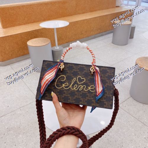  2021春夏 CELINEブランド コピー 2色可選 セリーヌ CELINE 欧米韓流/雑誌 ハンドバッグ 斜め掛けバッグ ショルダーバッグ