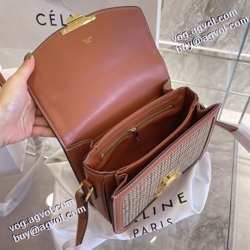 2021秋冬 セリーヌ CELINE 斜め掛けバッグ 気軽に持てる セリーヌブランド コピー 個性的なデザ スーツにぴったり ショルダー 調節可能 レザーショルダーバッグ