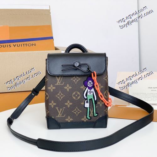  LOUIS VUITTONブランド 偽物 通販 希少 ショルダーバッグ STEAMER NANO M80327 15x18x7.5CM 斜め掛けバッグ ルイ ヴィトン LOUIS VUITTON 2021春夏