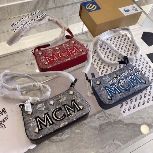 魅力ファッション エムシーエムショルダーバッグコピー 先行販売 エムシーエム コピー MCM 2021秋冬 ヴィンテージ モノグラム ジャカード 3色可選  内側にオープンポケット エムシーエム ショルダーバッグ コピー