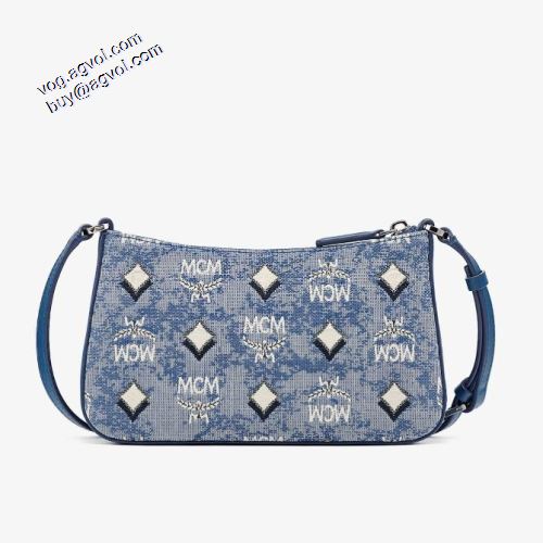 魅力ファッション エムシーエムショルダーバッグコピー 先行販売 エムシーエム コピー MCM 2021秋冬 ヴィンテージ モノグラム ジャカード 3色可選  内側にオープンポケット エムシーエム ショルダーバッグ コピー