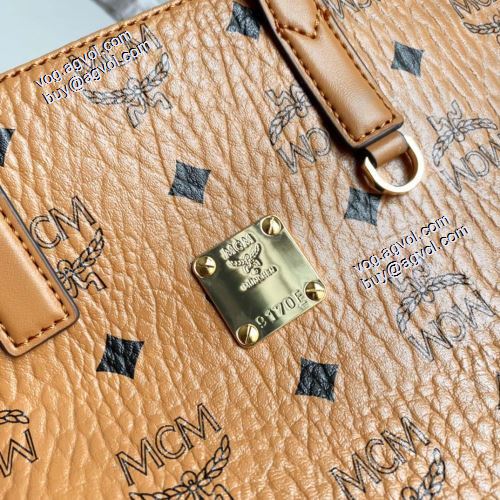 綺麗に決まるフォルム！MCM Visetos Klassikトートバッグ エムシーエム コピー MCM 2021秋冬 ショルダーバッグ 2色可選 エムシーエム トートバッグコピー 品質保証