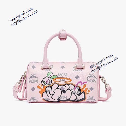 2021秋冬 個性的なデザ MCM x SAMBYPEN ボストンバッグ エムシーエム コピー MCM ショルダーバッグ 2色可選 エムシーエム ボストンバッグコピー 著名人の着用