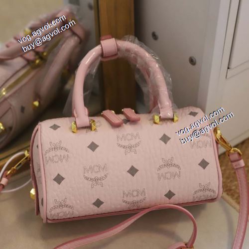 2021秋冬 個性的なデザ MCM x SAMBYPEN ボストンバッグ エムシーエム コピー MCM ショルダーバッグ 2色可選 エムシーエム ボストンバッグコピー 著名人の着用