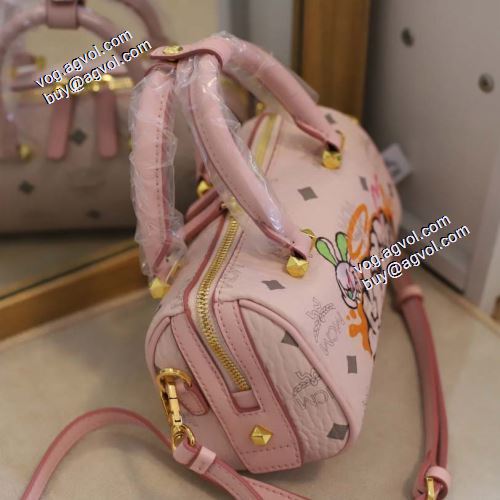 2021秋冬 個性的なデザ MCM x SAMBYPEN ボストンバッグ エムシーエム コピー MCM ショルダーバッグ 2色可選 エムシーエム ボストンバッグコピー 著名人の着用