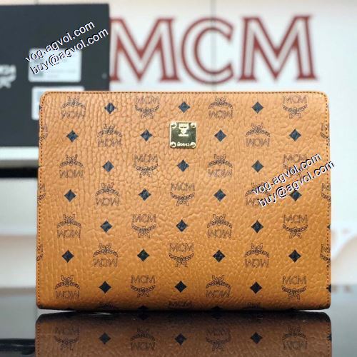 人気 ランキング セカンドバッグ MCM Visetos Original エムシーエム コピー MCM 2021秋冬 モノグラム ジップポーチ 3色可選 エムシーエム コスメポーチコピー 高級本革