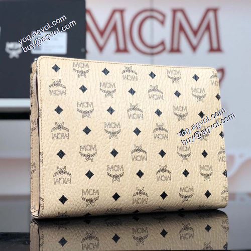 人気 ランキング セカンドバッグ MCM Visetos Original エムシーエム コピー MCM 2021秋冬 モノグラム ジップポーチ 3色可選 エムシーエム コスメポーチコピー 高級本革