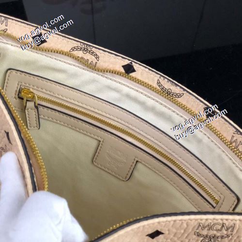 人気 ランキング セカンドバッグ MCM Visetos Original エムシーエム コピー MCM 2021秋冬 モノグラム ジップポーチ 3色可選 エムシーエム コスメポーチコピー 高級本革