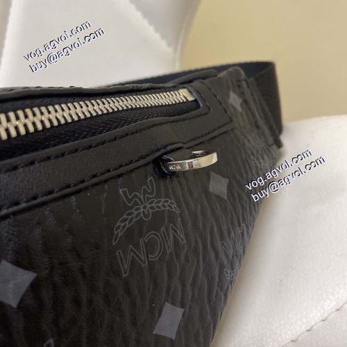 MCM Fursten Visetos Geo ベルトバッグ 高級感を引き立てる 斜め掛けバッグ エムシーエム コピー MCM 2021秋冬 ミディアムサイズのベルトバッグ 14x38x10cm エムシーエム 斜め掛けバッグコピー 利便性に