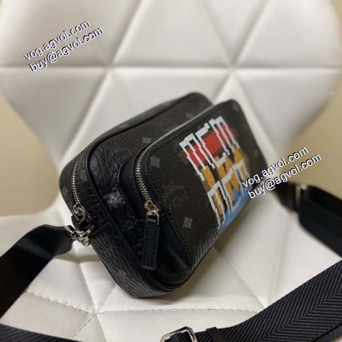 2021秋冬 高級感ある クロスボディバッグ エムシーエム コピー MCM ミニバッグ スモールサイズ MCMスーパーコピー オリジナリティに富んだバッグ