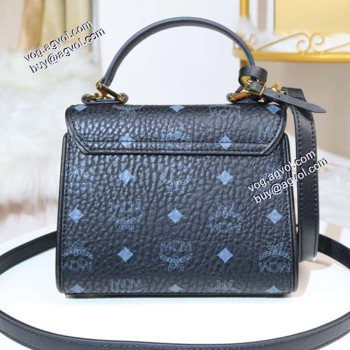 ★安心★追跡付 ショルダーバッグエムシーエム コピー MCM 2021秋冬 ヴィセトス サッチェルバッグ ハンドバッグ 2色可選 通勤 出張 旅行 18.5x9.5x14.5cm