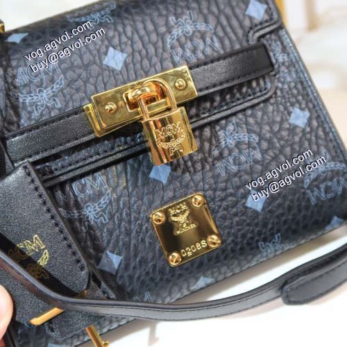 ★安心★追跡付 ショルダーバッグエムシーエム コピー MCM 2021秋冬 ヴィセトス サッチェルバッグ ハンドバッグ 2色可選 通勤 出張 旅行 18.5x9.5x14.5cm
