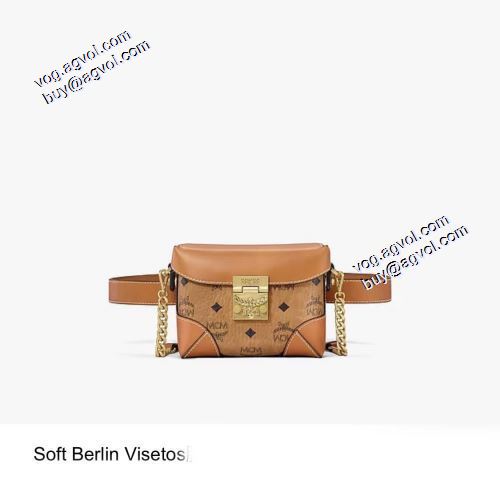 売れ筋のいい エムシーエム コピー MCM 【激安】 2021秋冬 MCM Soft Berlin Visetos ウエストバック 斜め掛けバッグ エムシーエムバッグコピー 18x14cm