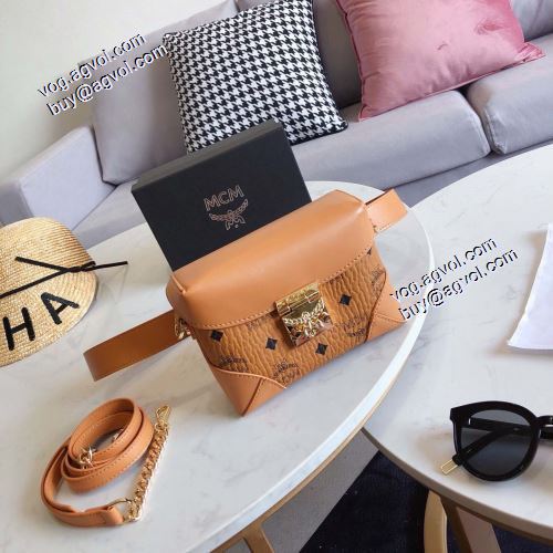 売れ筋のいい エムシーエム コピー MCM 【激安】 2021秋冬 MCM Soft Berlin Visetos ウエストバック 斜め掛けバッグ エムシーエムバッグコピー 18x14cm