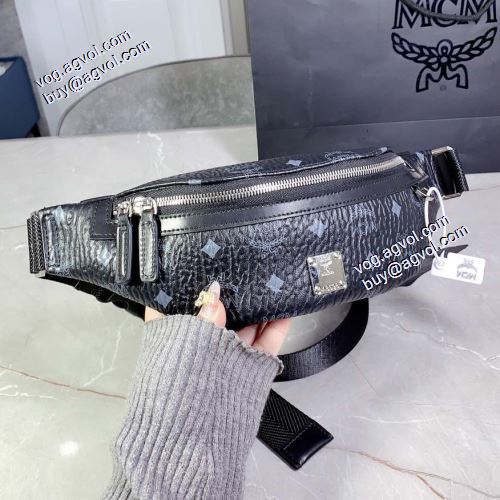 斜め掛けバッグ スタイルアップ効果 エムシーエム コピー MCM フュルステン 2021秋冬 ベルトバッグ 2色可選 エムシーエムバッグコピー ショルダー 調節可能 28x10x9cm