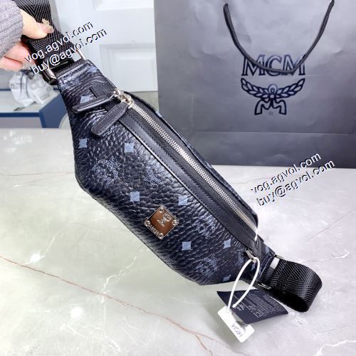 斜め掛けバッグ スタイルアップ効果 エムシーエム コピー MCM フュルステン 2021秋冬 ベルトバッグ 2色可選 エムシーエムバッグコピー ショルダー 調節可能 28x10x9cm