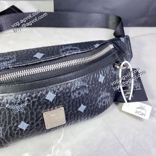 斜め掛けバッグ スタイルアップ効果 エムシーエム コピー MCM フュルステン 2021秋冬 ベルトバッグ 2色可選 エムシーエムバッグコピー ショルダー 調節可能 28x10x9cm