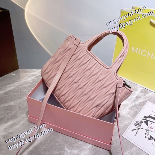 2021秋冬 5色可選 ファスナーポケット付 ミュウミュウ MIUMIU ハンドバッグ ショルダーベルト付 高級感ある ミュウミュウスーパーコピー 