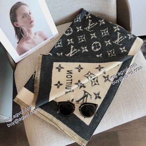 2021秋冬 ルイ ヴィトン LOUIS VUITTON 先行販売 2色可選 ルイ ヴィトンコピー 大判ストール 暖かく