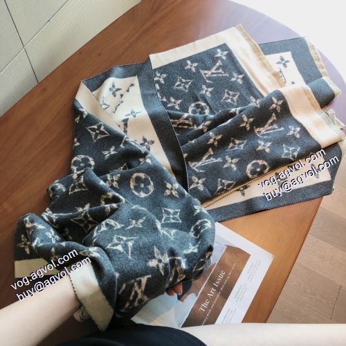 2021秋冬 ルイ ヴィトン LOUIS VUITTON 先行販売 2色可選 ルイ ヴィトンコピー 大判ストール 暖かく