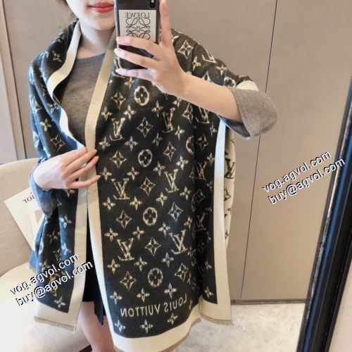 2021秋冬 ルイ ヴィトン LOUIS VUITTON 先行販売 2色可選 ルイ ヴィトンコピー 大判ストール 暖かく