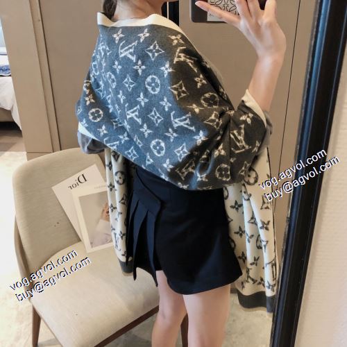 2021秋冬 ルイ ヴィトン LOUIS VUITTON 先行販売 2色可選 ルイ ヴィトンコピー 大判ストール 暖かく