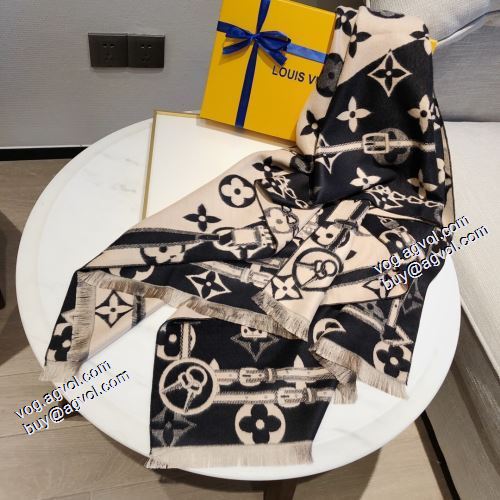 魅力ファッション 5色可選 ルイ ヴィトンコピー ブランド 2021秋冬 ルイ ヴィトン LOUIS VUITTON マフラー リバーシブル