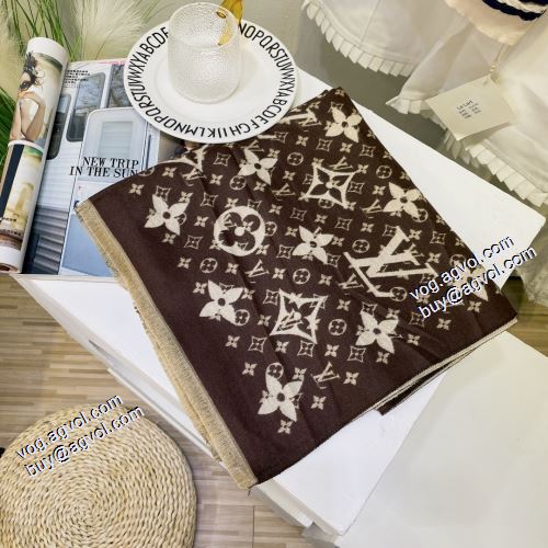 4色可選 マフラー 巻き方自在 2021秋冬 ルイ ヴィトン LOUIS VUITTON 人気新品★超特価★ ルイ ヴィトンスーパーコピー