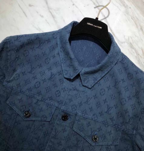 2021秋冬 2年以上連続１位獲得 こだわりのコート デニムジャケット ルイ ヴィトン LOUIS VUITTON ルイ ヴィトンブランド コピー 2色可選 楽に着用出来る