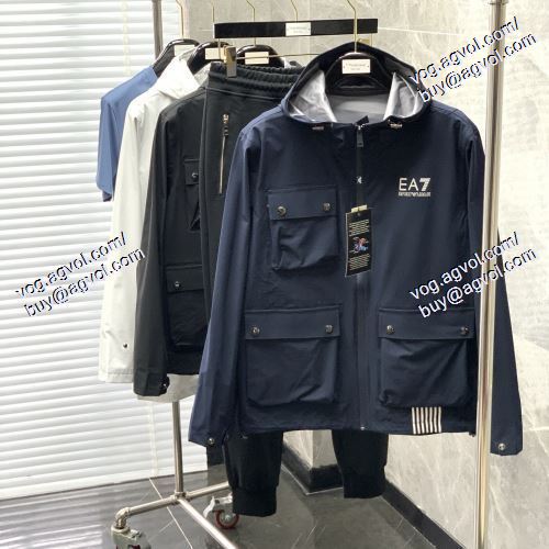  ARMANIコピー   2021春夏  耐久性に優れ   フード付きコート  アルマーニ ARMANI  2色可選 