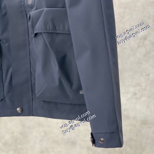 最安値に挑戦 2021秋冬 ブルゾン アルマーニ ARMANIブランド コピー ハーフコート シンプルなデザイ