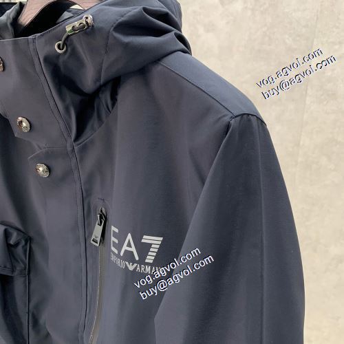 最安値に挑戦 2021秋冬 ブルゾン アルマーニ ARMANIブランド コピー ハーフコート シンプルなデザイ