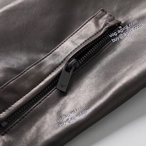 2021秋冬 アルマーニ スーパーコピー ARMANI 革ジャンパー 人気販売中 フェイクファー製のコート