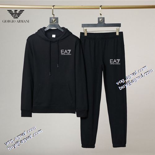 2色可選 2021秋冬 セットアップ上下 超限定即完売 アルマーニ ARMANI アルマーニコピーブランド 防寒機能ある 適度な厚み