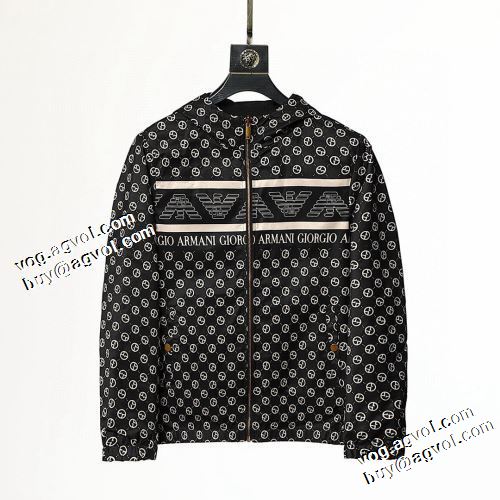 2021秋冬 アルマーニ ARMANI エンポリオ アルマーニ偽物ブランド 海外限定ライン ブルゾン リバーシブル仕様 花プリントデザインジャケット