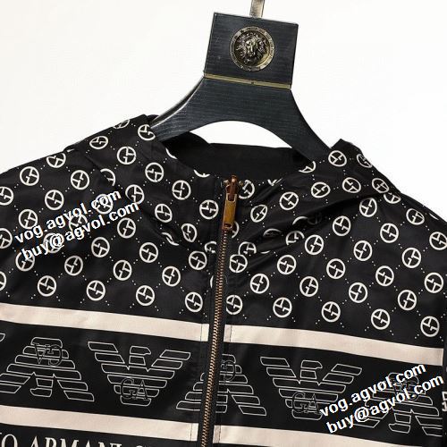 2021秋冬 アルマーニ ARMANI エンポリオ アルマーニ偽物ブランド 海外限定ライン ブルゾン リバーシブル仕様 花プリントデザインジャケット